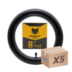 Chambre à air 8,5x2 Black Cat - valve droite - 5pcs - Chambre à air 8,5x2 VC 90x90 Black Cat - 5pcs – Image 2