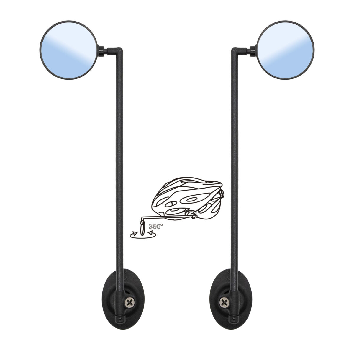 Rétroviseur latéral EWR002 pour casque – ajustable et amovible – Image 5