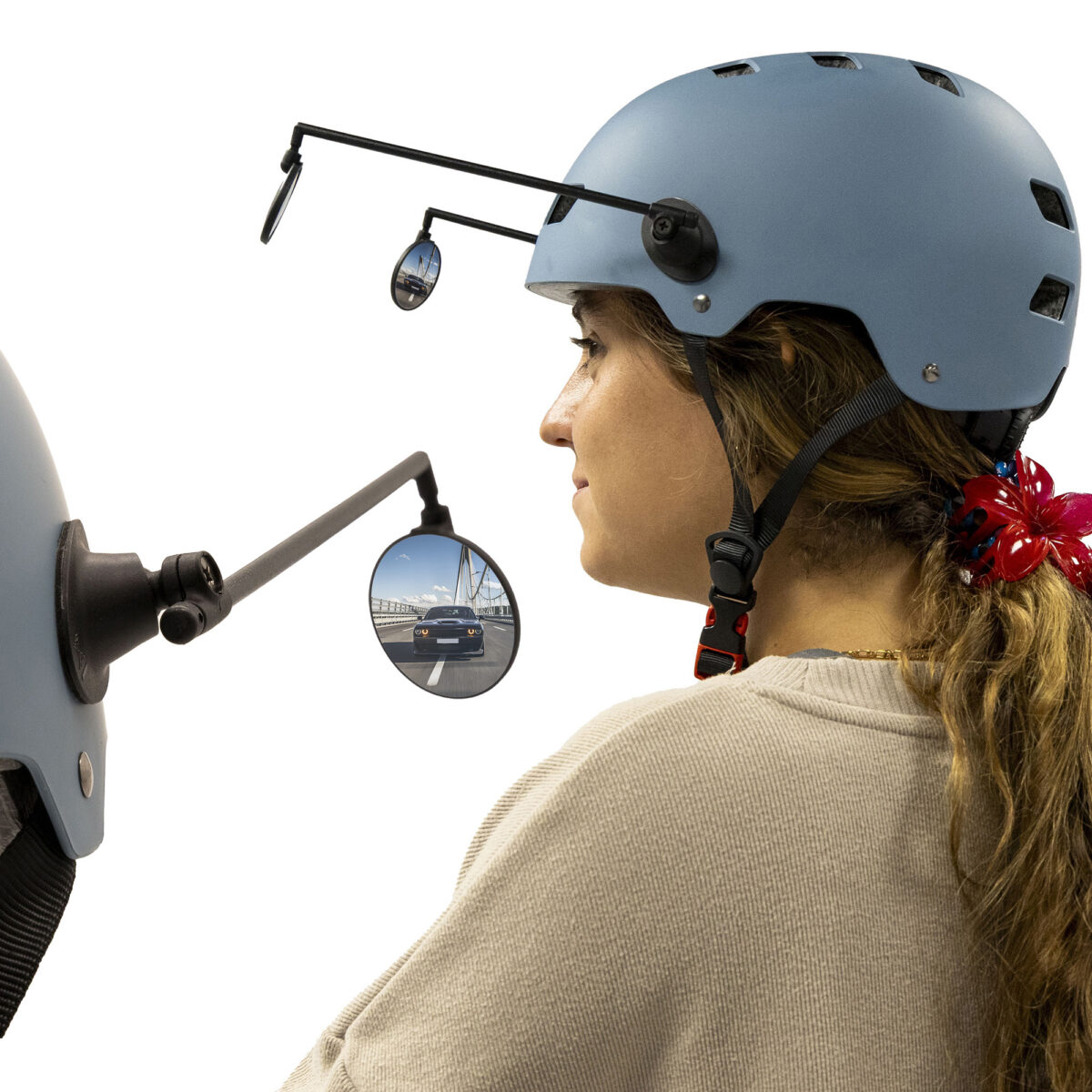 Rétroviseur latéral EWR002 pour casque – ajustable et amovible – Image 2