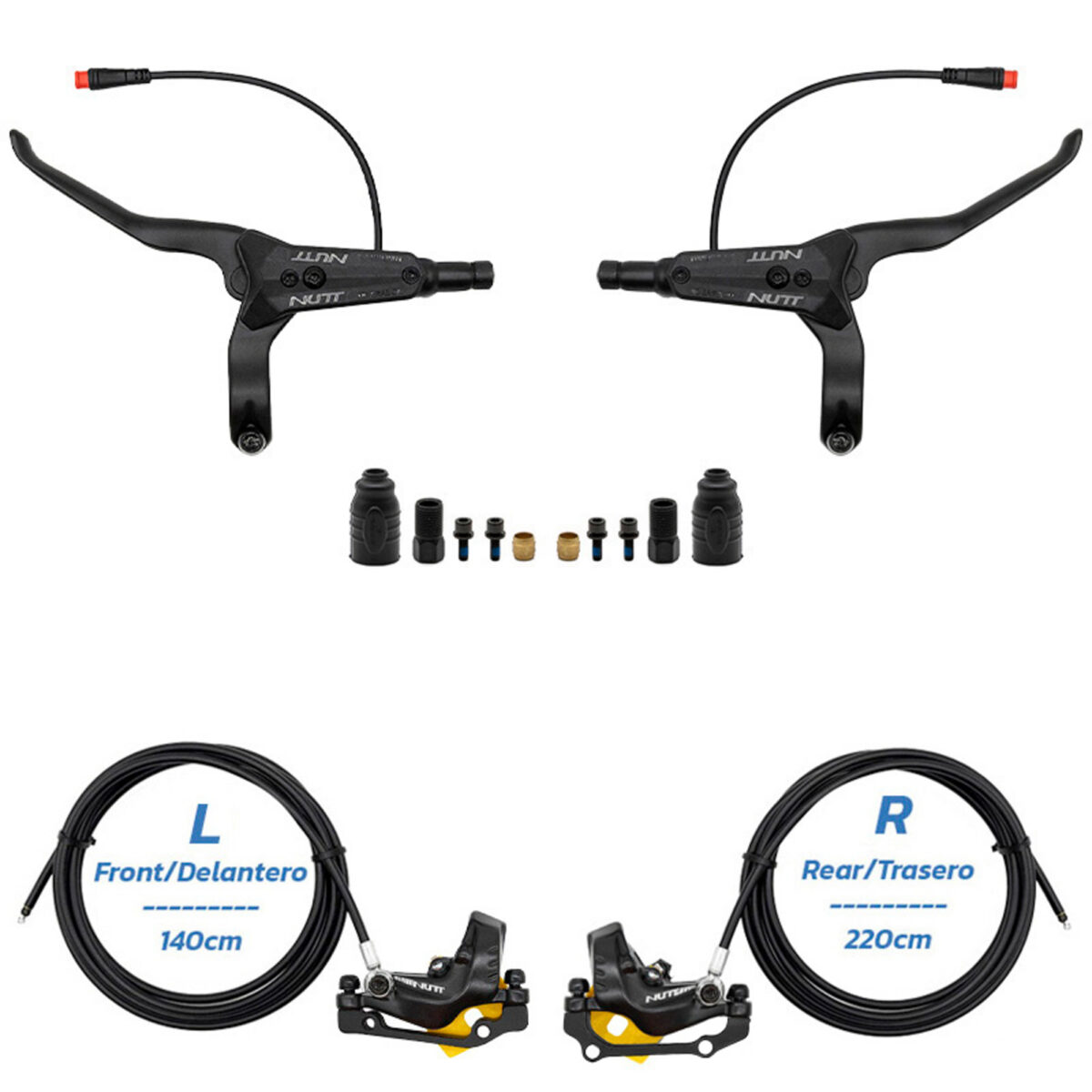 Kit de frein hydraulique noir Y5 Avant L arrière R [NUTT] – Image 4