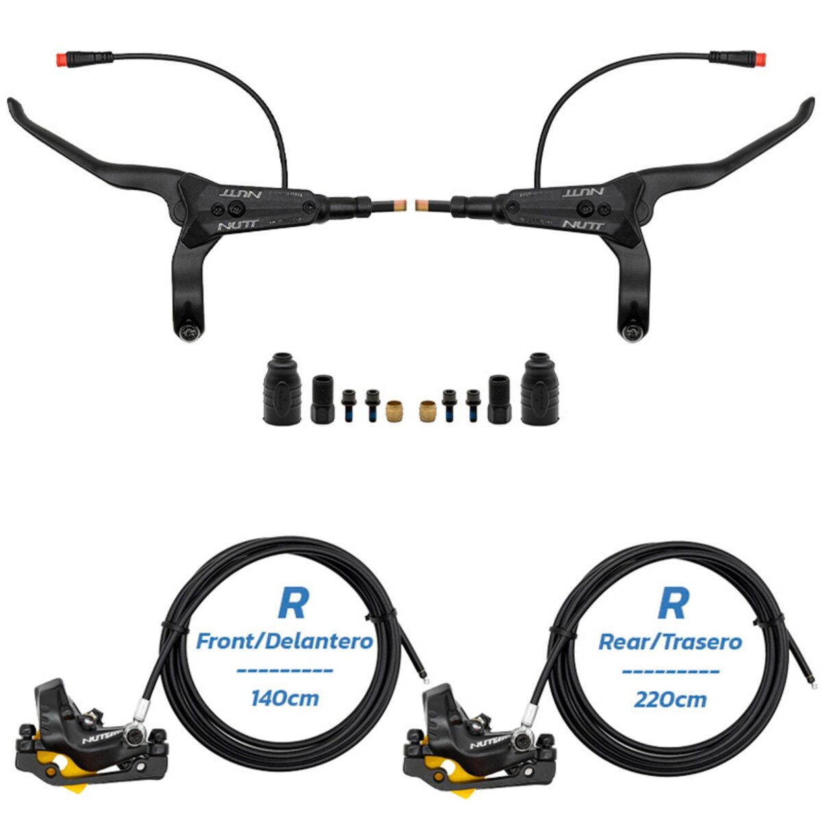 Kit de frein hydraulique noir Y5 Avant R arrière R [NUTT] – Image 4