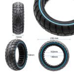 Pneu plein ultraléger Offroad 10x2,75-6,5/B55 - ligne bleue