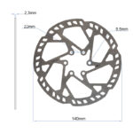 Disque de frein EWD004 - 140mm (2,3mm d'epaisseur)