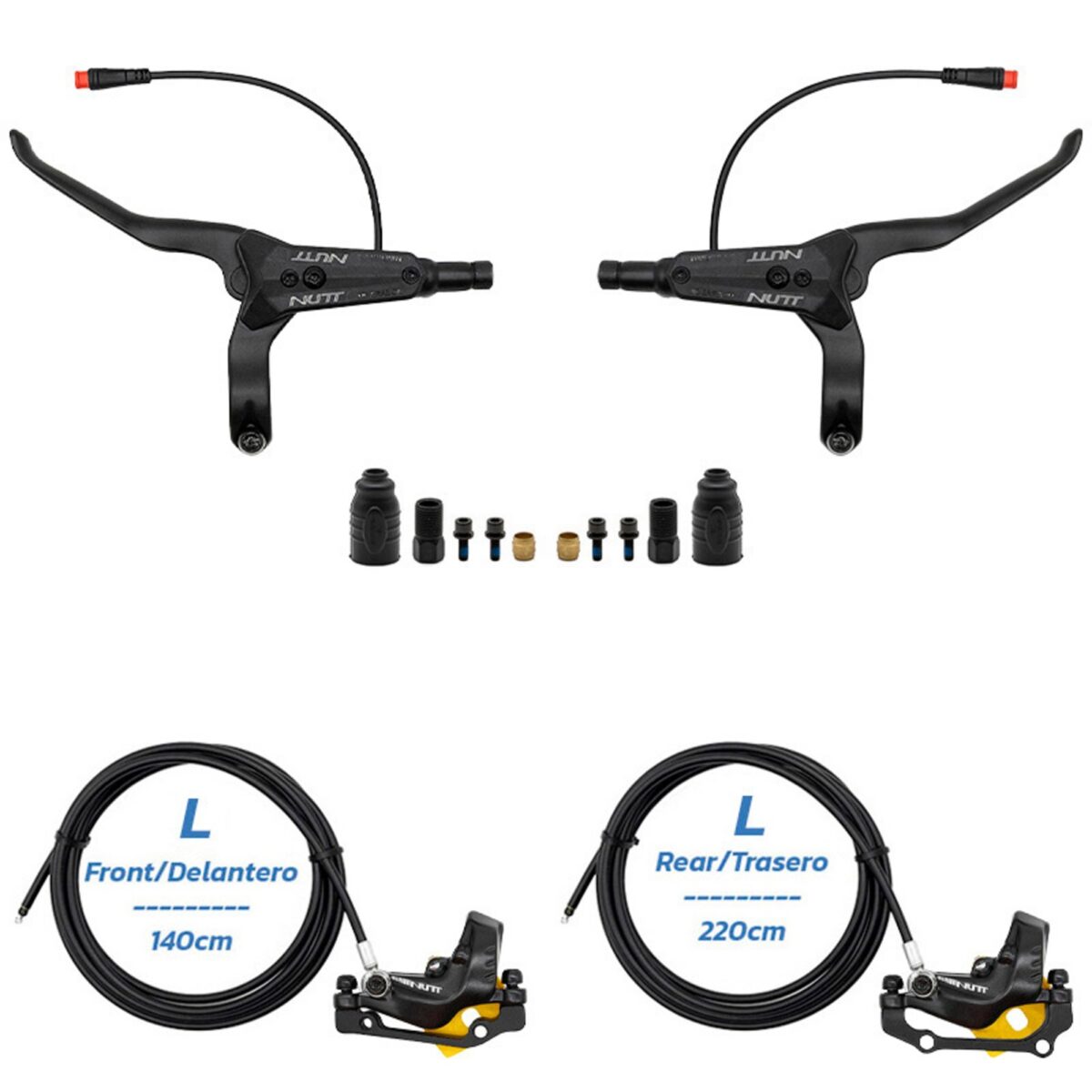 Kit de frein hydraulique noir Y5 Avant L arrière L [NUTT] – Image 5