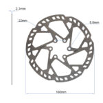 Disque de frein EWD004 - 160mm (2,3mm d'épaisseur) – Image 3