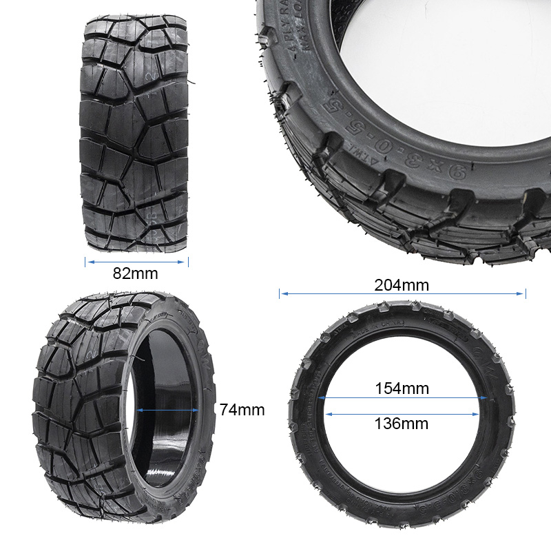 8435764436758med-1 Pneu sans chambre tout-terrain 9x3-5,5 RHINOTRACK avec gel anti-crevaison – Image 1