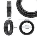 Pneu plein perforé 8,5x2,125/B34mm [Cityneye] - noir – Image 5