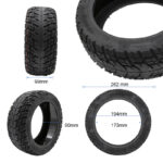 Pneu tubeless off-road 90/55-7 rouge avec gel – Image 3