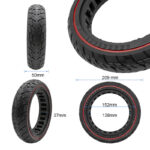 Roue pleine off-road 8,5x2 (50/75-6,1) rouge