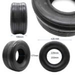 Pneu tubeless 18x9 5-8 / 225/55-8 lisse [Feiben]