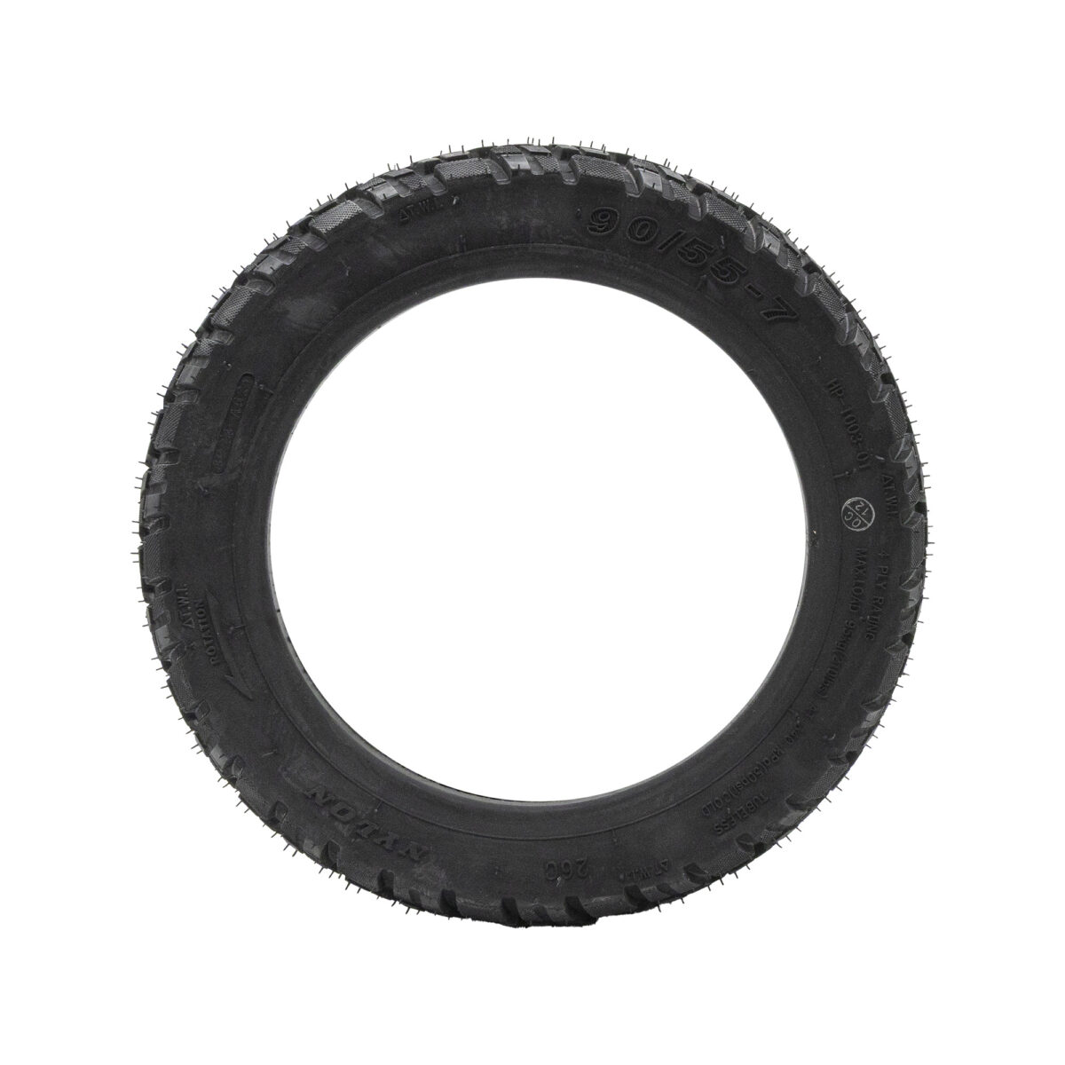Pneu tubeless off-road 90/55-7 rouge – Image 3