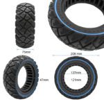 Pneu plein off-road 9x3-5,5 bleu – Image 5
