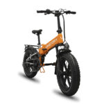 BRAVE vélo électrique FATBIKE Pliable Orange/Gris – Image 6