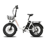 GRANIT vélo électrique FATBIKE Pliable Blanc – Image 9