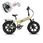 Lithor vélo électrique FATBIKE Pliable Crème