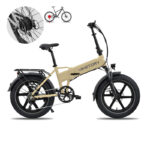 Lithor vélo électrique FATBIKE Pliable Crème – Image 8