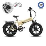 Lithor vélo électrique FATBIKE Pliable Crème – Image 2