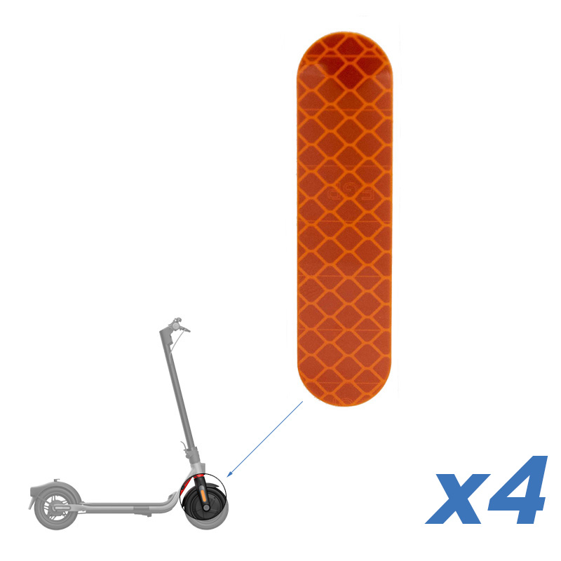 Pegatina_Serie_F_7427255407256_1 Adhésif réfléchissant orange pour les séries Ninebot Forks F et D - 4uds – Image 1